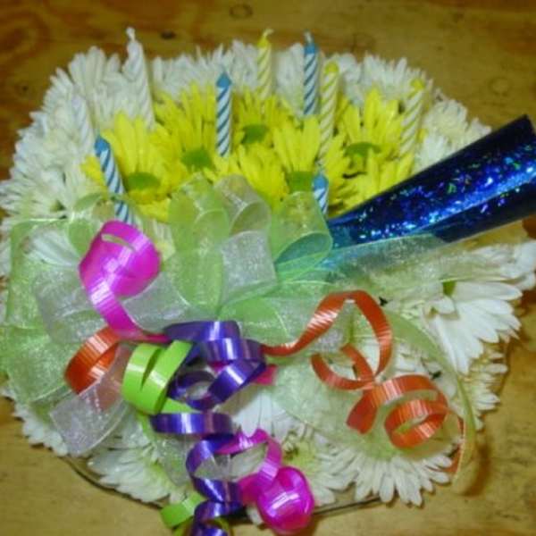 Fresh Floral Birthday Cake