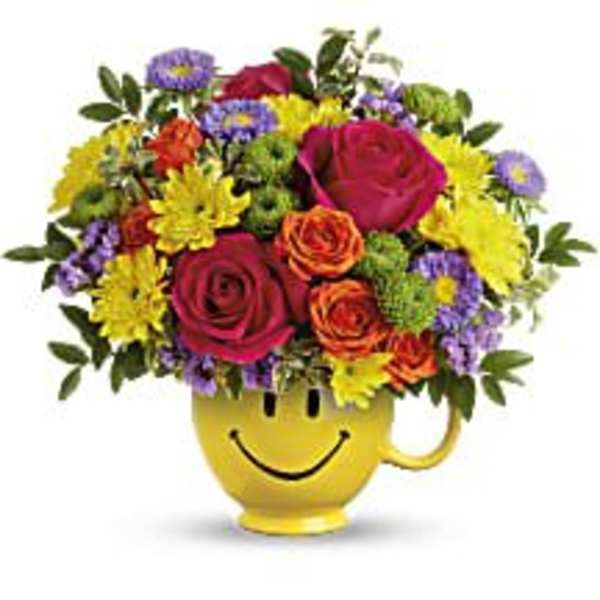 Happy Blooms With Roses