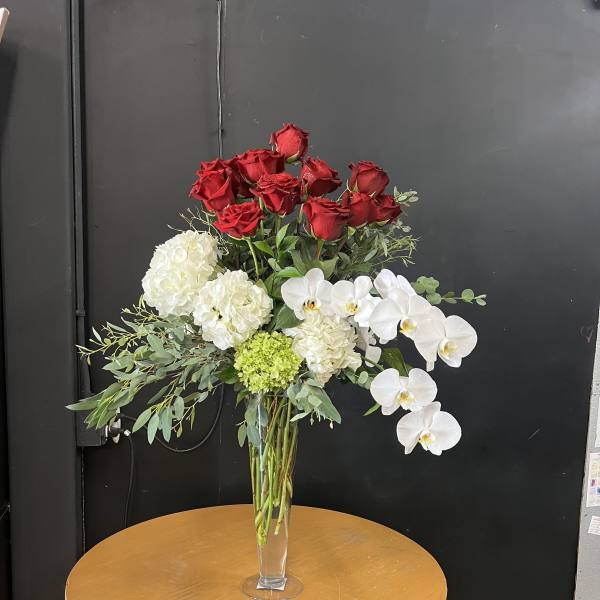 Elegant Roses and Orchids