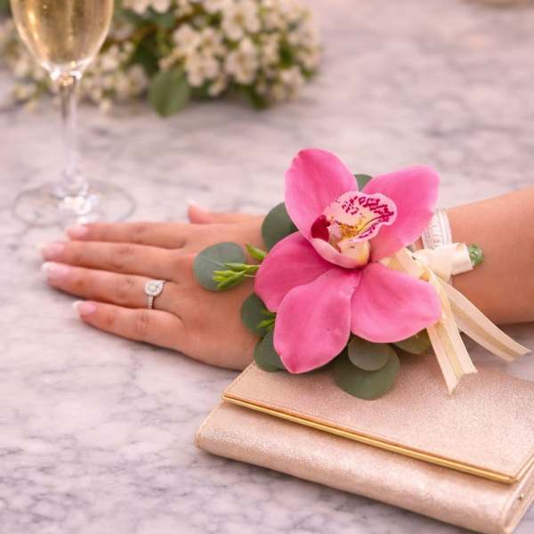 Orchid Wrist Corsage by The House of Flowers