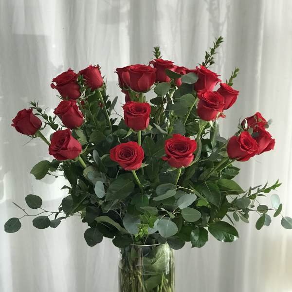 2 Dozen Red Long Stem Roses
