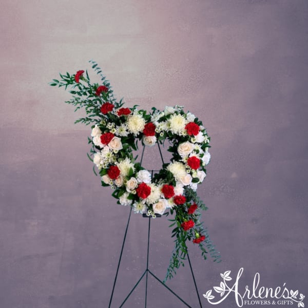 Sympathy Heart Easel