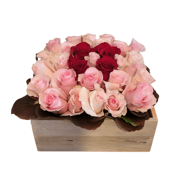 Boxed Rose Arrangement , Customizing is possible