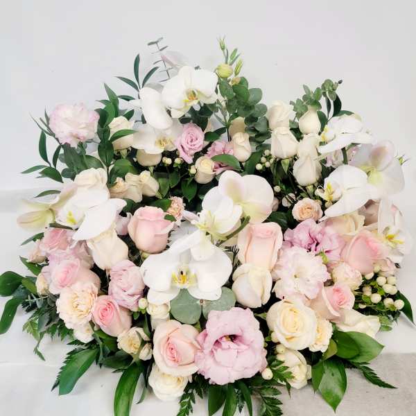 Pink Rose Garden Urn