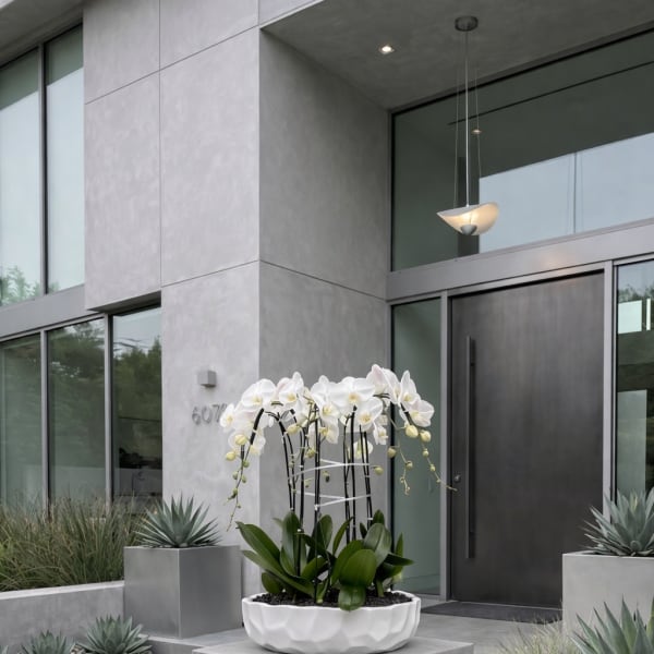 White Phalaenopsis Orchid – Polished Interior Accent