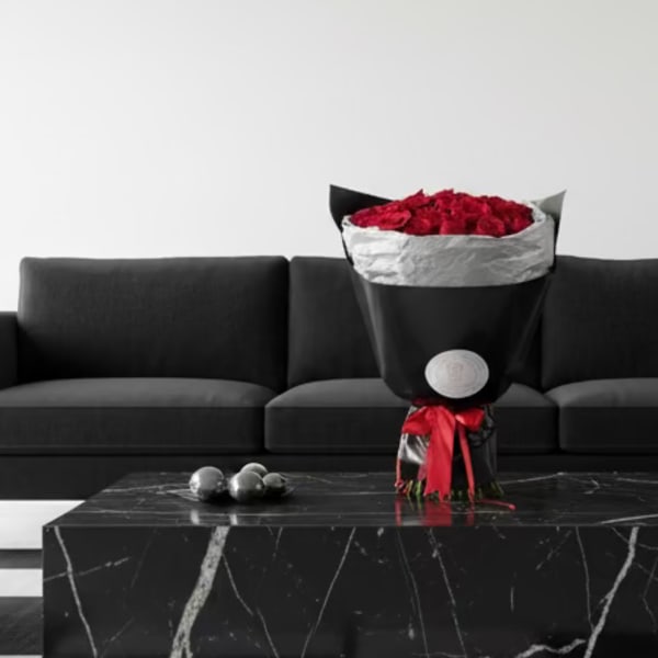 Midnight Red Roses Wrap