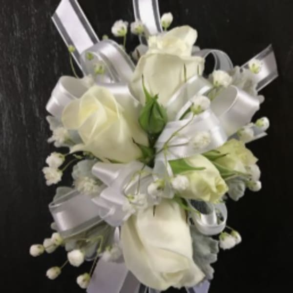 White Wrist Corsage