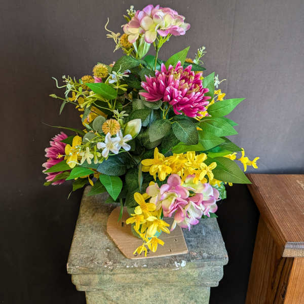 Cemetery Flower Cone - Sunshine