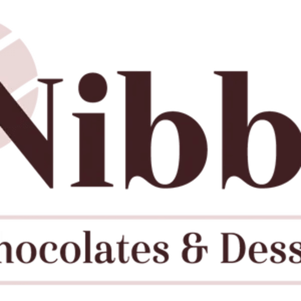 Nibbs Chocolates & Desserts logo on a green background