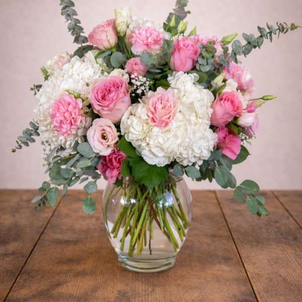 Pretty in Pink Rose and Hydrangea