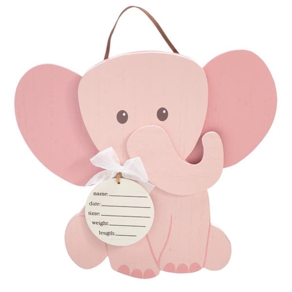 Baby Girl Elephant Wall Hanging