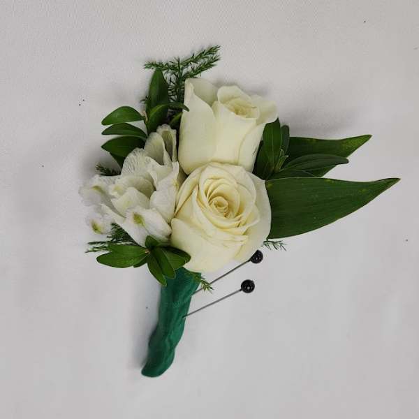 Green Envy Boutonniere