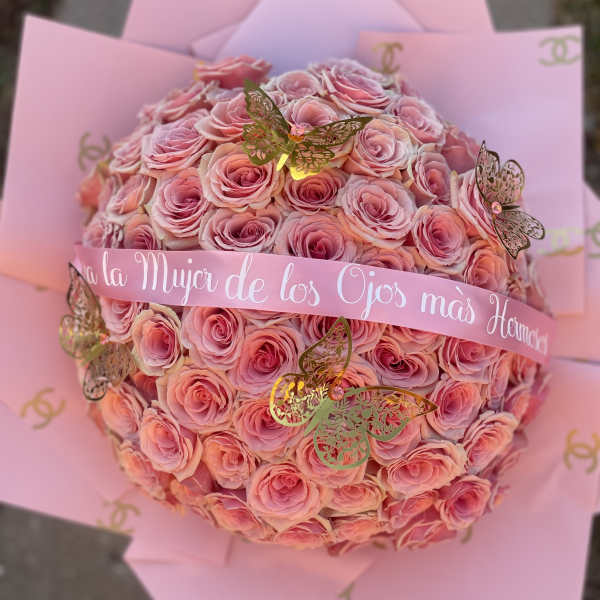 75 Pink Roses Bouquet