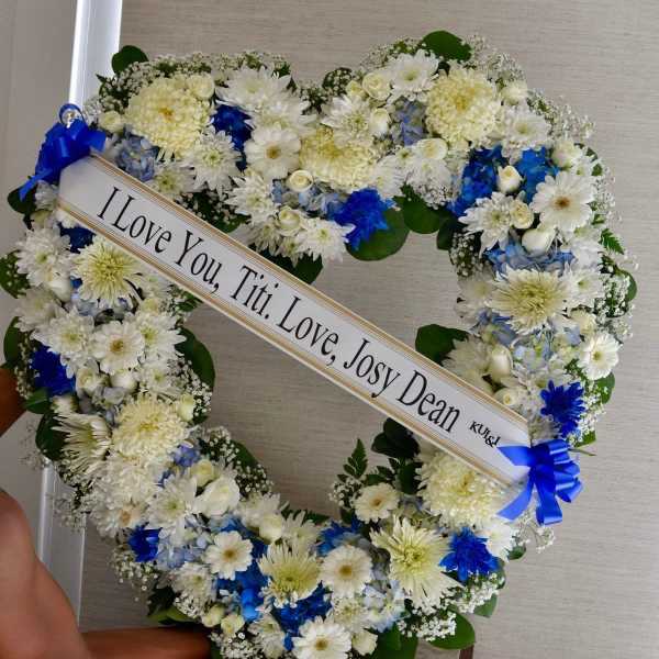 Ramo funebre corazon