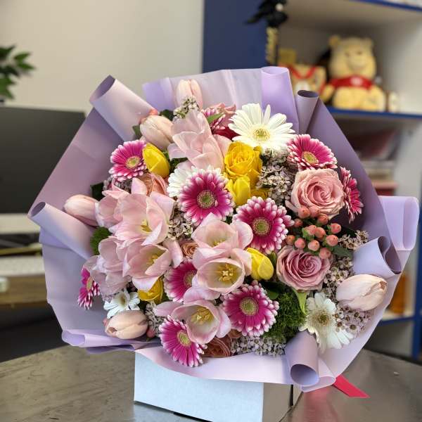 Ramo tonos pasteles dia de la madre Long Island New York