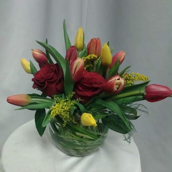 Roses & tulips