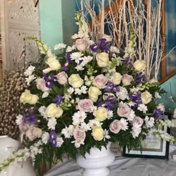 Spring Mixed Funeral Basket
