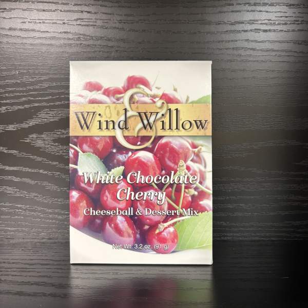 Box of Wind & Willow White Chocolate Cherry cheeseball mix