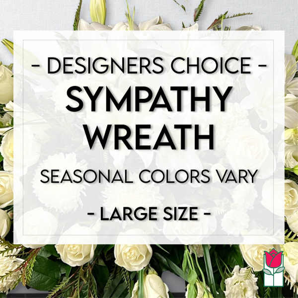 Designers Choice Sympathy Wreath - Large Size