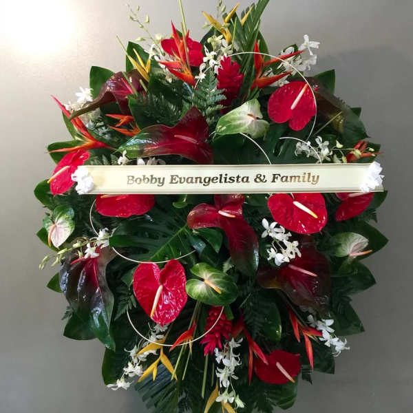 #70 HAWAIIANA WREATH