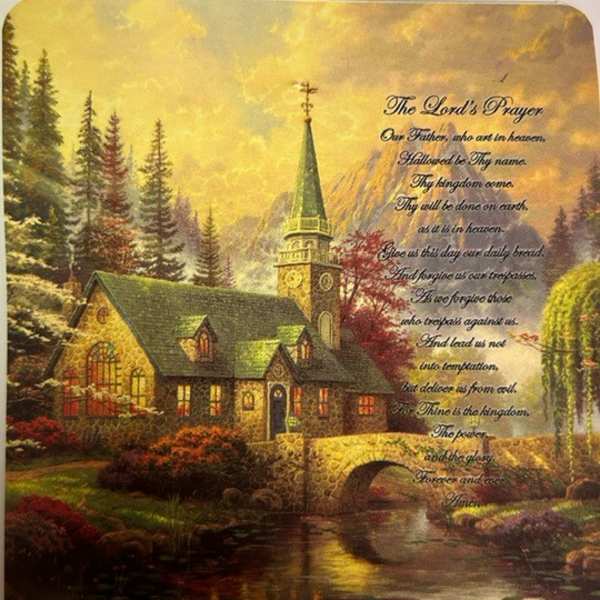 Lord's Prayer Tapestry Throw