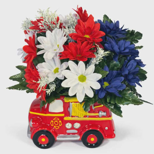 Silk Firetruck Bouquet