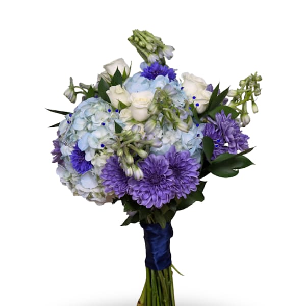 Blue Belle Prom Posy