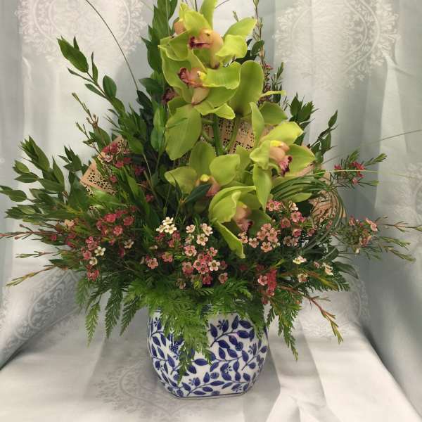 Cymbidium Fan Floral arrangement