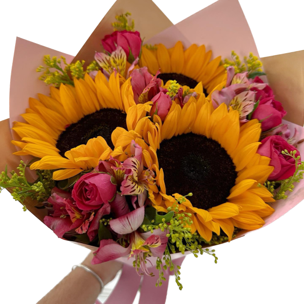 Hand Wrapped Sunflower mixed