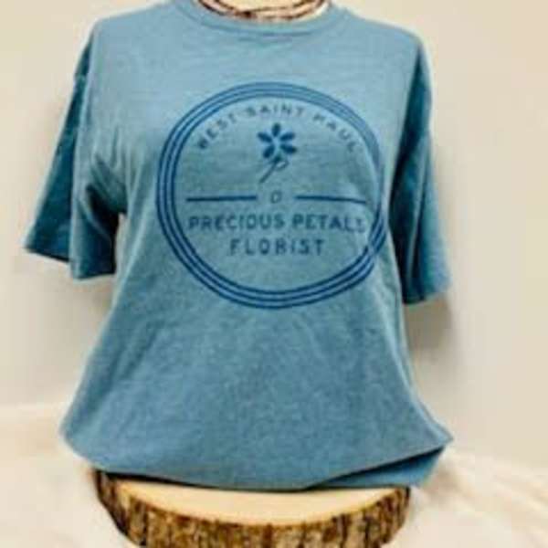 A Precious Petals Tee Blue