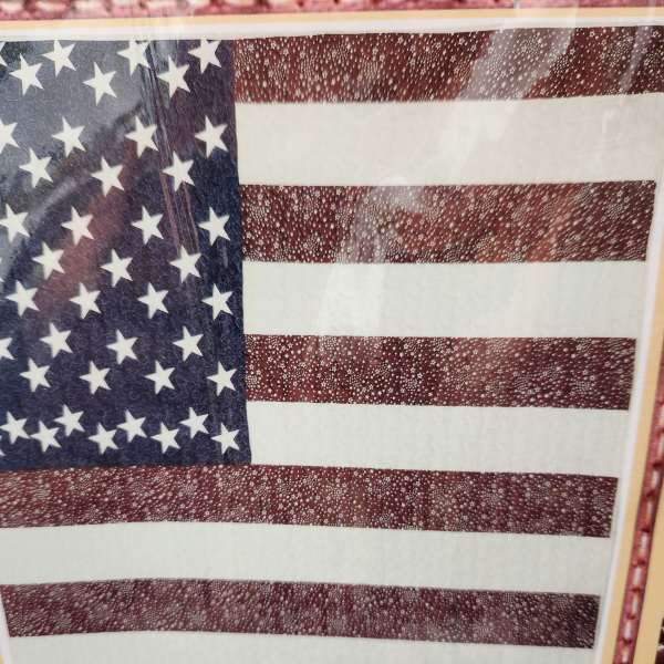 American flag throw blanket with stars and stripes pattern