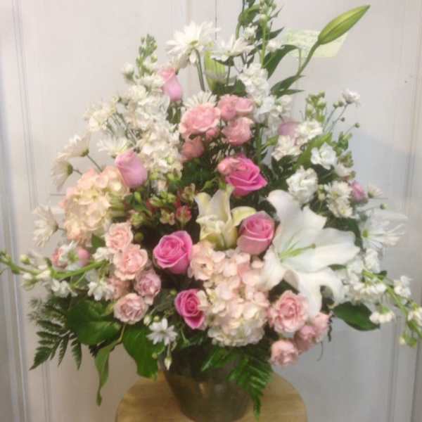 hydrangea , roses , lilies