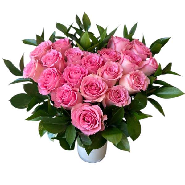 Pink Heart Shaped Rose's