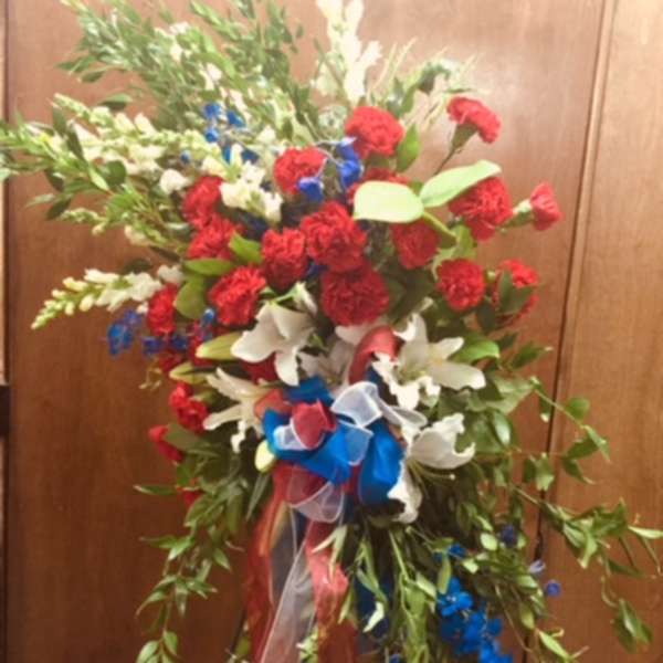 Patriotic-standing-spray