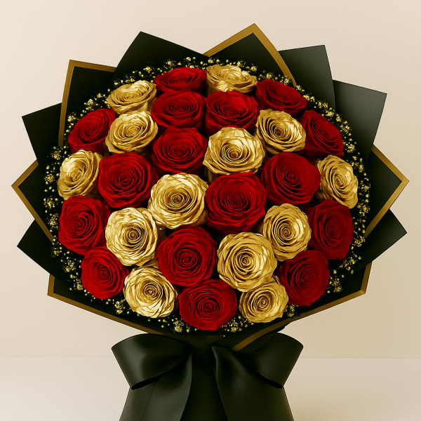 Ramo Rojo y Dorado by Latin Lady Luxe