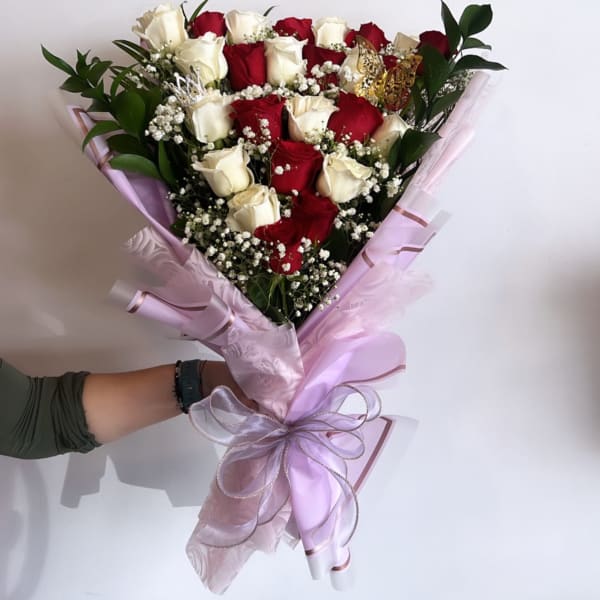 Red & White & All Things Nice Bouquet