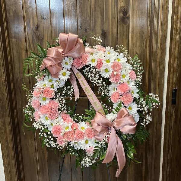 Daisy & Carnations Wreath