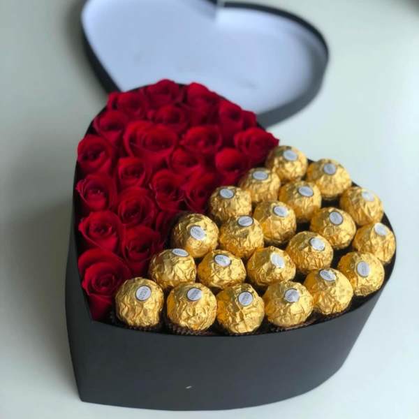 Love with chocolates