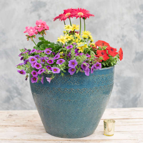 Ceramic Patio Pot (DELUXE SIZE IS SHOWN)