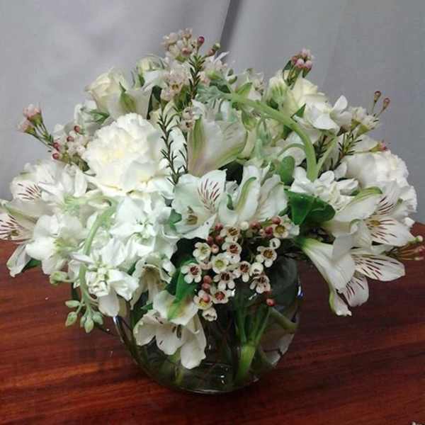 white serenity bubble bowl