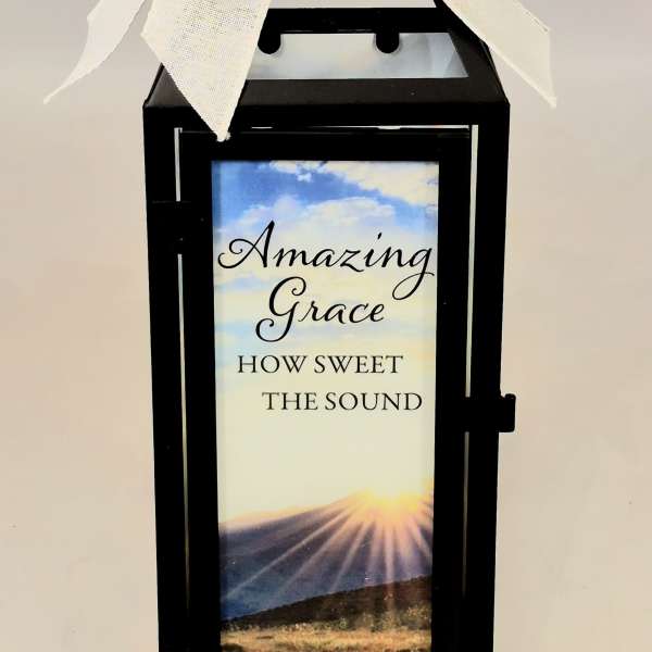 "Amazing Grace" Panoramic Lighted Lantern