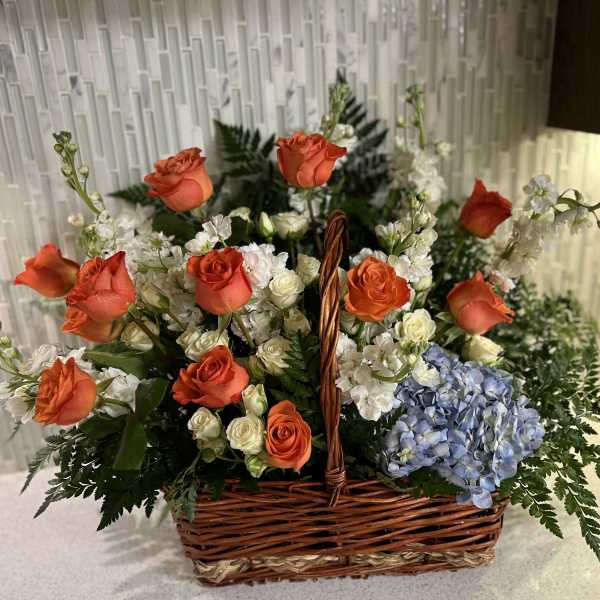 Sympathy- Orange Basket