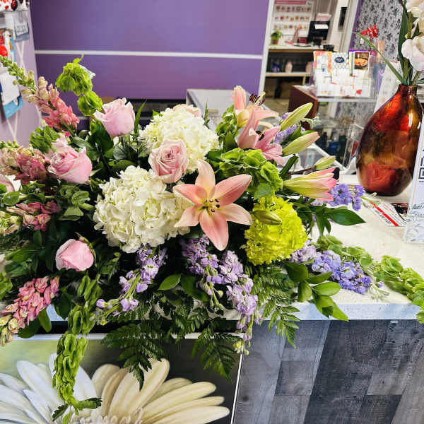 LIFE GRATITUDE CASKET SPRAY