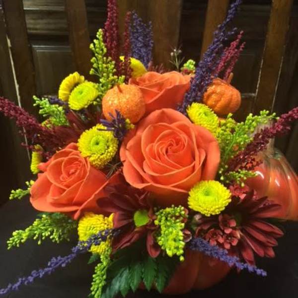 fall ceramic pumpkin