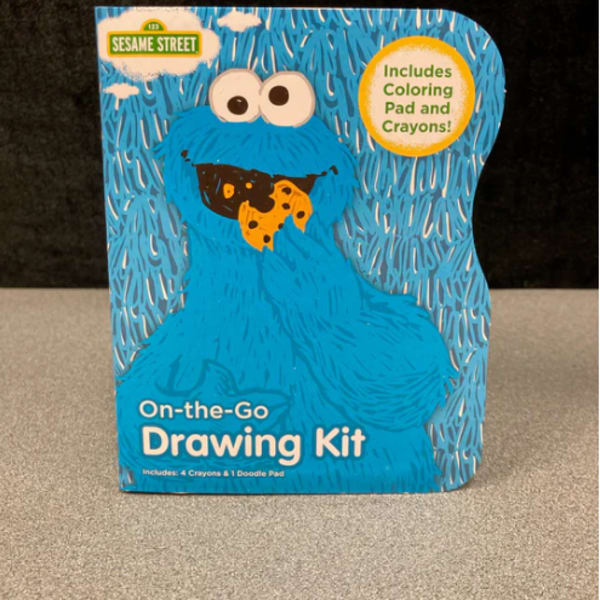 Sesame Street drawing kit with Cookie Monster on the cover