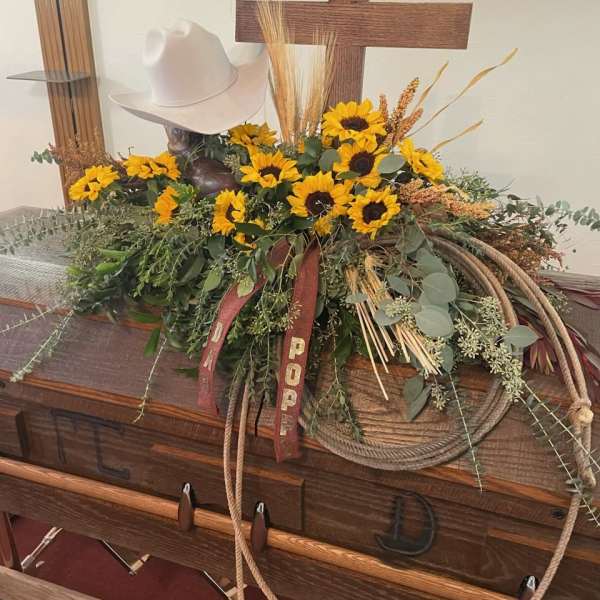 Sympathy-Western Casket Spray