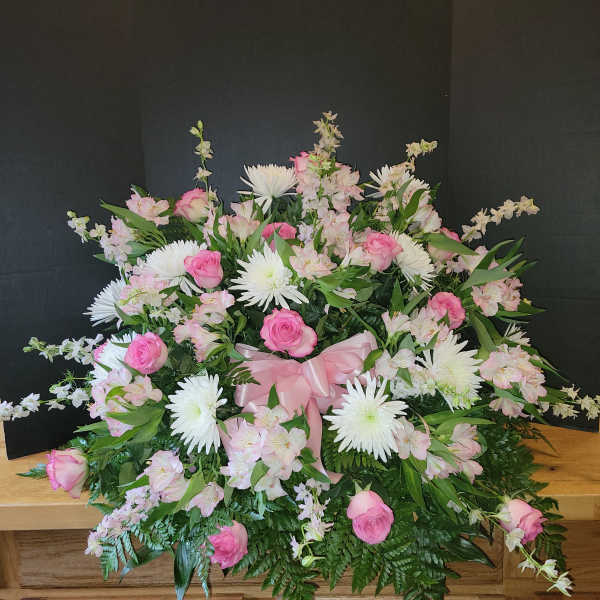 Precious Baby Girl Casket Spray