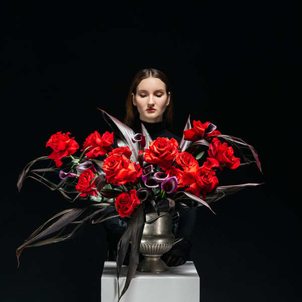 Red Authority Vase Arrangement