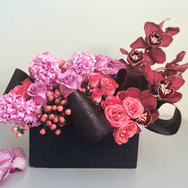 Pink And Black (attn: black vase on back order)