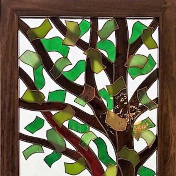 #A104 - Summertime Twin Set (right twin) - Stained Glass Window